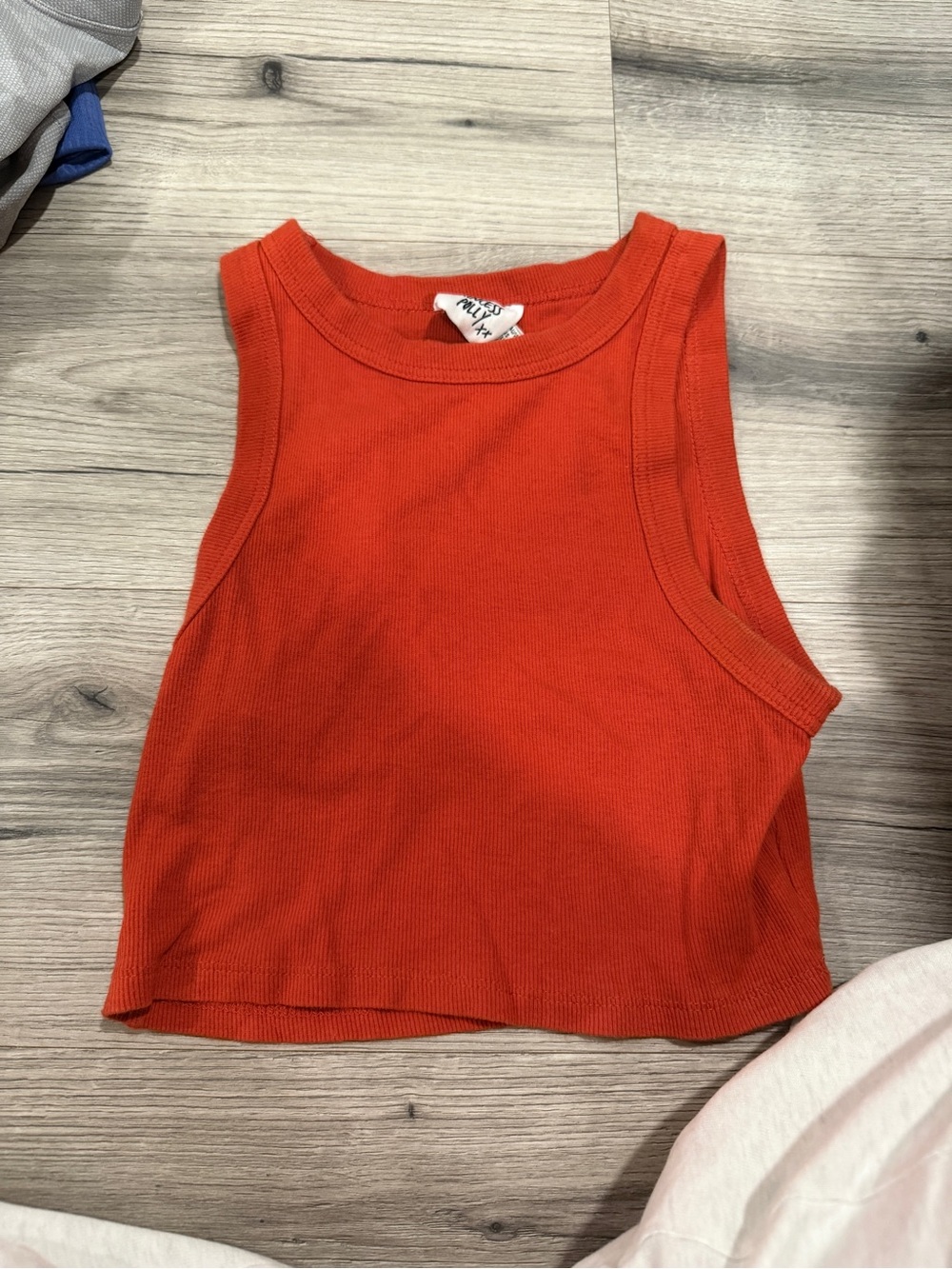 Princess Polly Red Ribbed Crop Tank